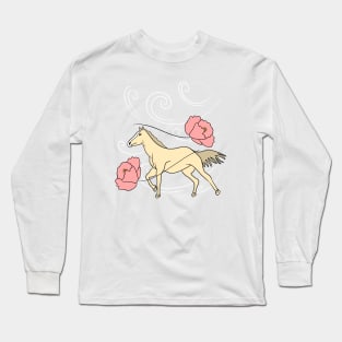 Magical horse on his ride Long Sleeve T-Shirt